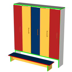 Dulap haine 5 usi si lavita